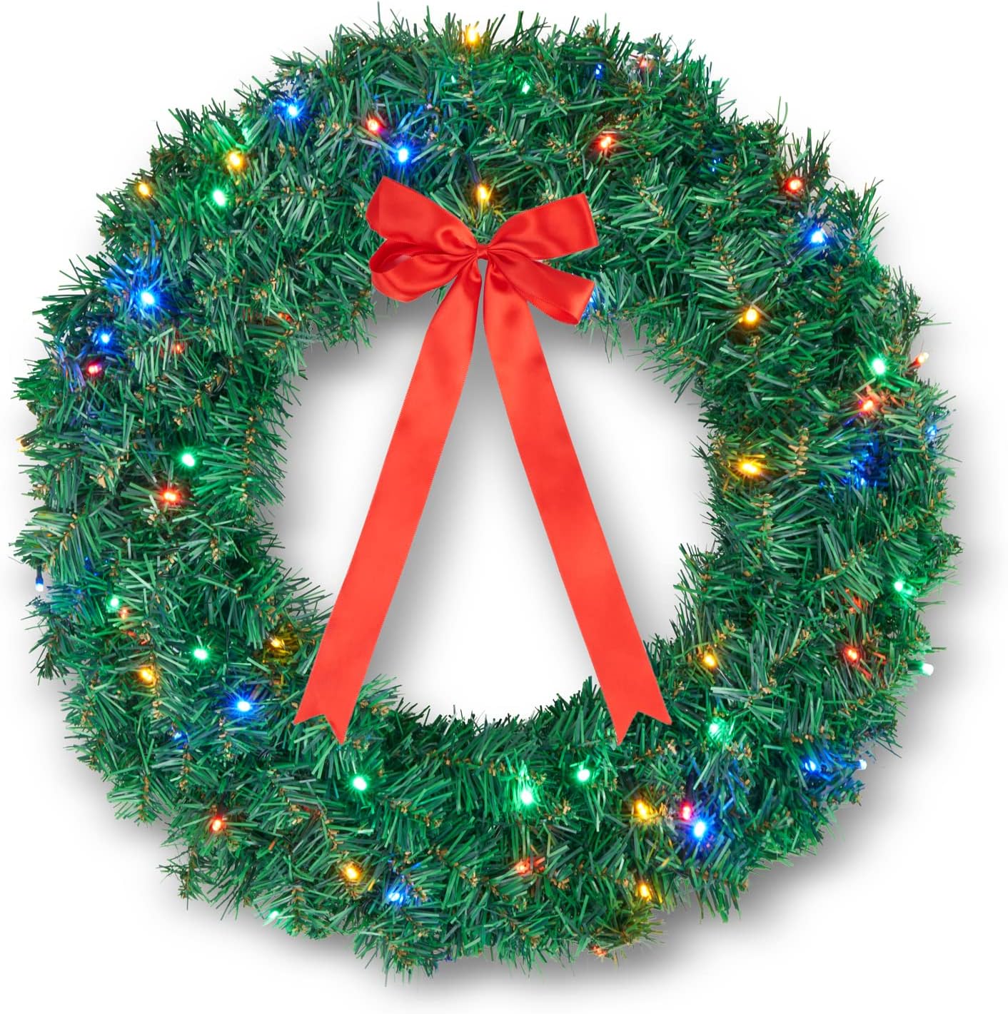 SA Products Christmas Wreath with Hanger Artificial Christmas Door