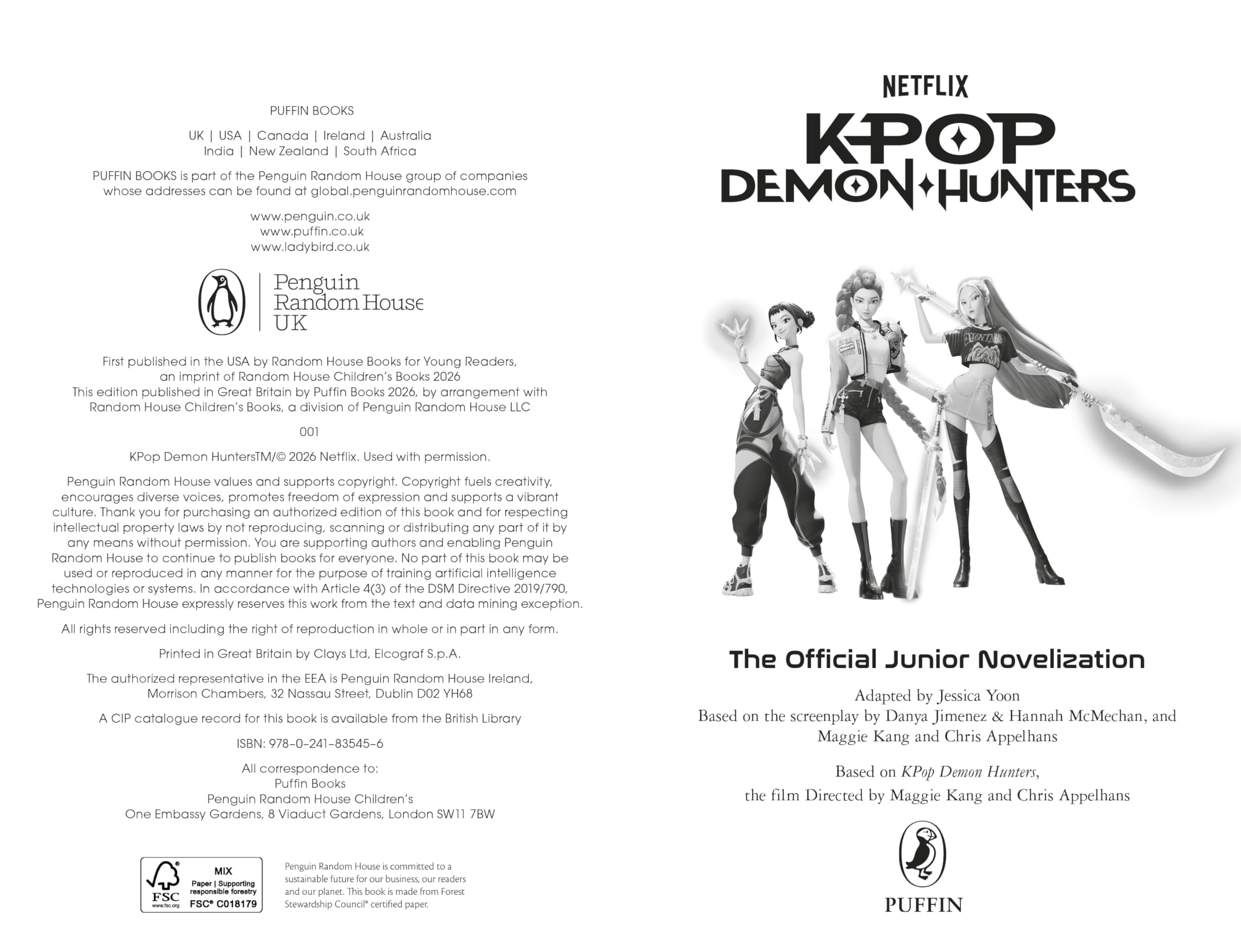 KPop Demon Hunters: The Official Junior Novelization