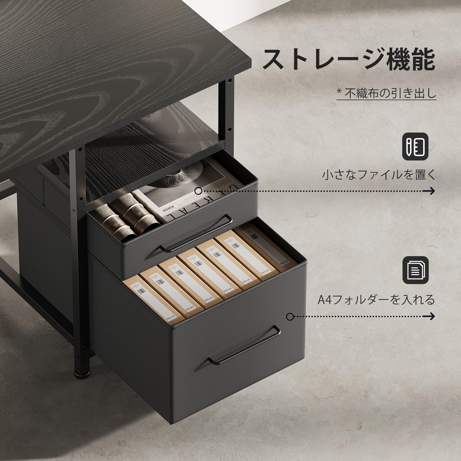 Amazon | Maihail l字デスク LEDライト付き ゲーミングデスク パソコン