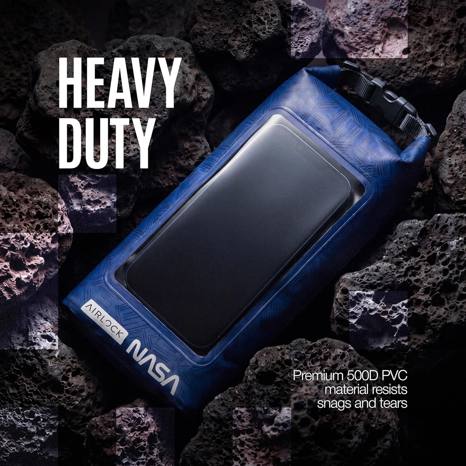 NASA Wodoszczelny Worek Dry Bag – AirLock™, IP68, zintegrowane etui na telefon (2L)