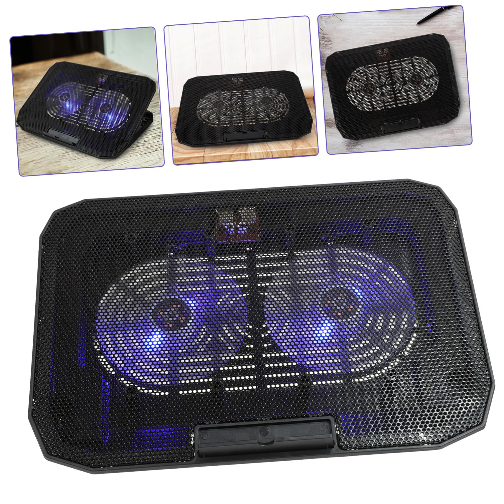 SHINEOFI Refroidisseur pour Ordinateur Portable Support De Dissipation Thermique Ventilateur Extraction De Radiateur Support pour Ordinateur Portable Refroidisseur Robuste pour