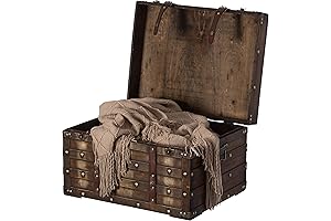 Vintiquewise Storage Trunk Coffee Table: Enhance Your Living Space with Vintage Charm