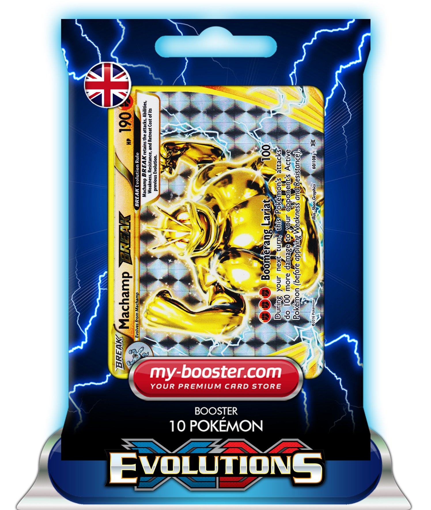 Machamp Break 60 108 190hp Xy12 Evolutions Booster 10 English | Desertcart  Haiti