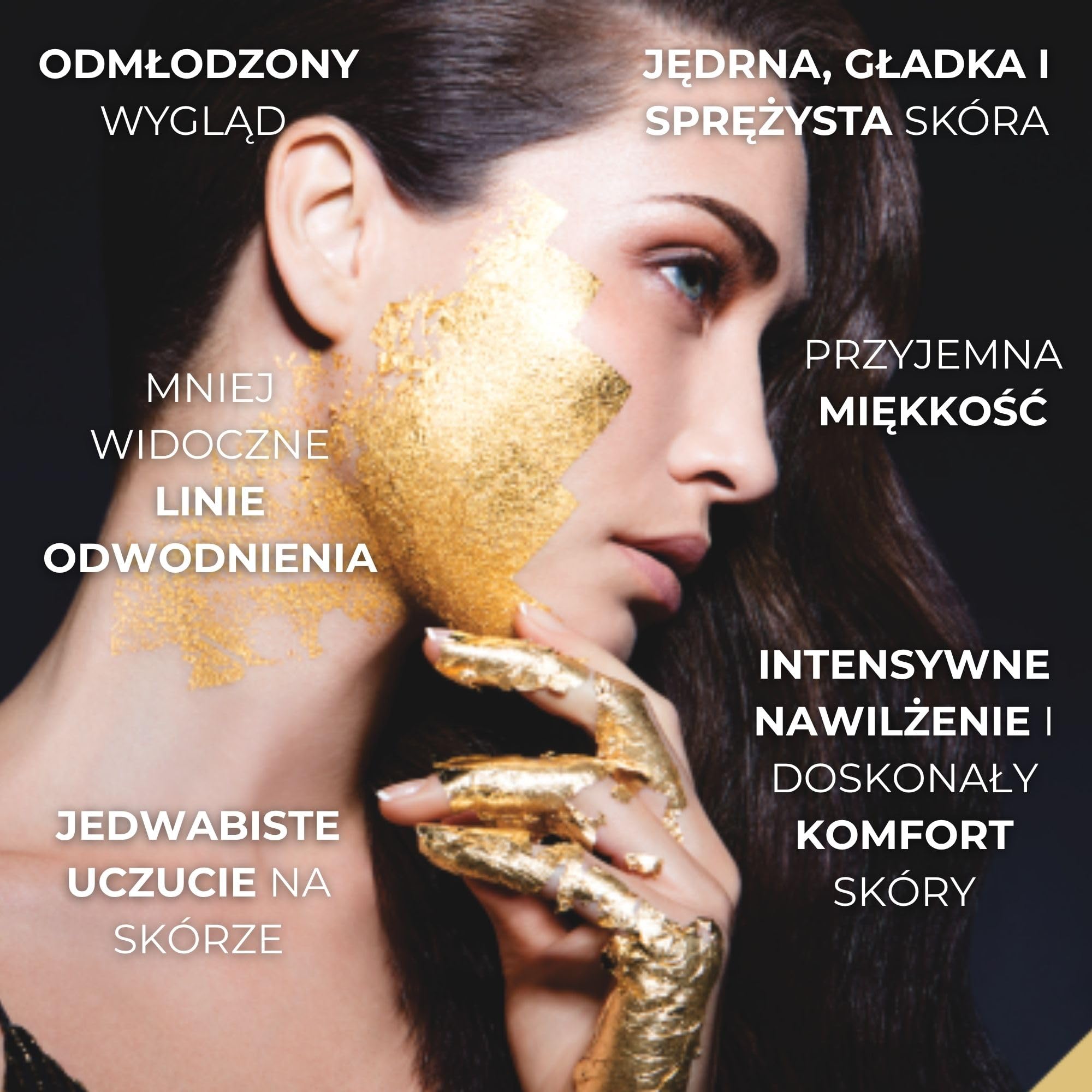 Afrodita Professional Pure Gold 24 Ka luksusowy krem na dzień l 50 ml l wydajna formuła przeciwstarzeniowa z cząsteczkami czystego 24-karatowego złota
