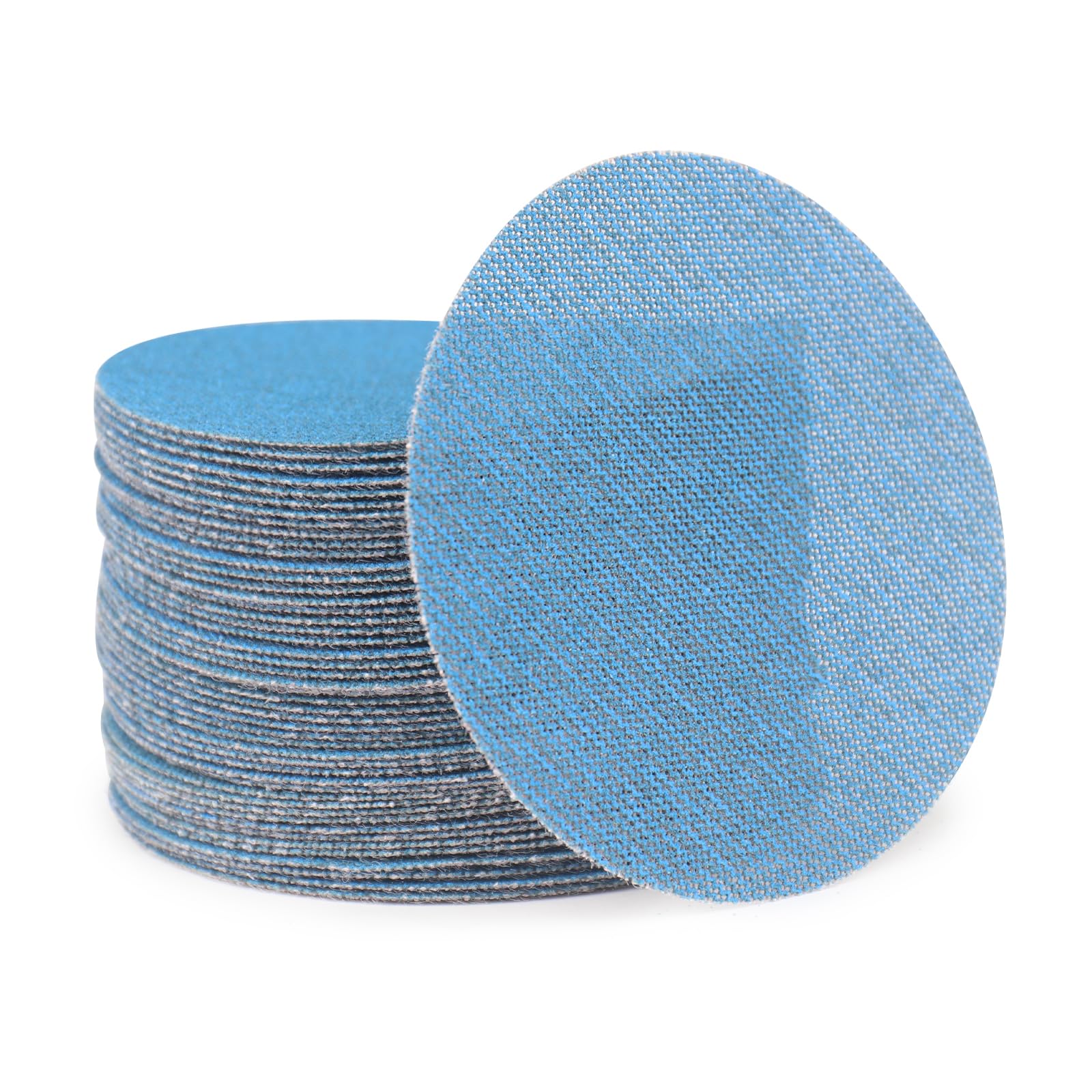 5 Inch Mesh Sanding Discs Kit - 50Pcs Sandpaper & 2Pcs Pads With 60-320 Grit For Orbital Sanders