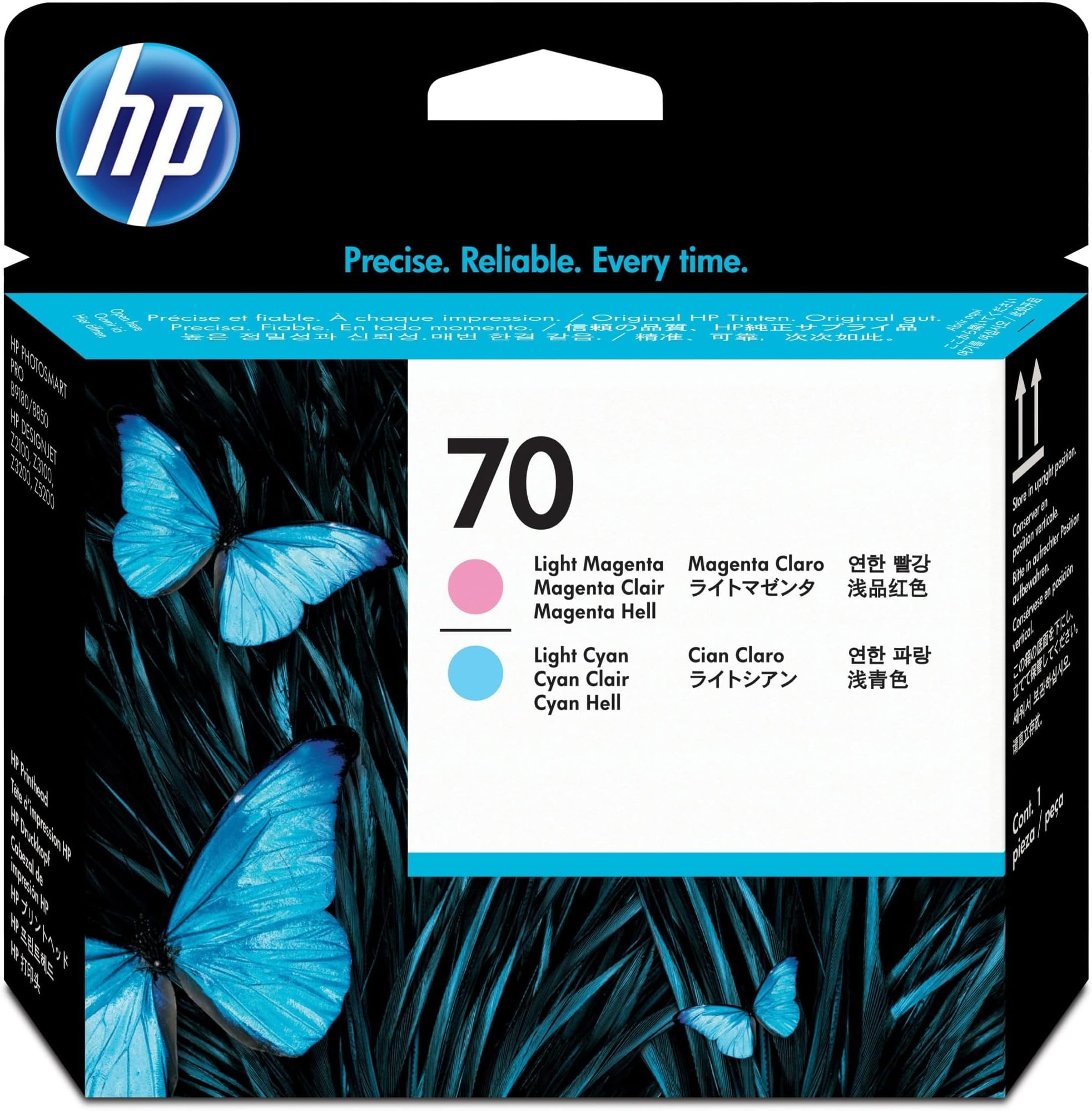 HP Original 70 Light Cyan and Light Magenta Printhead