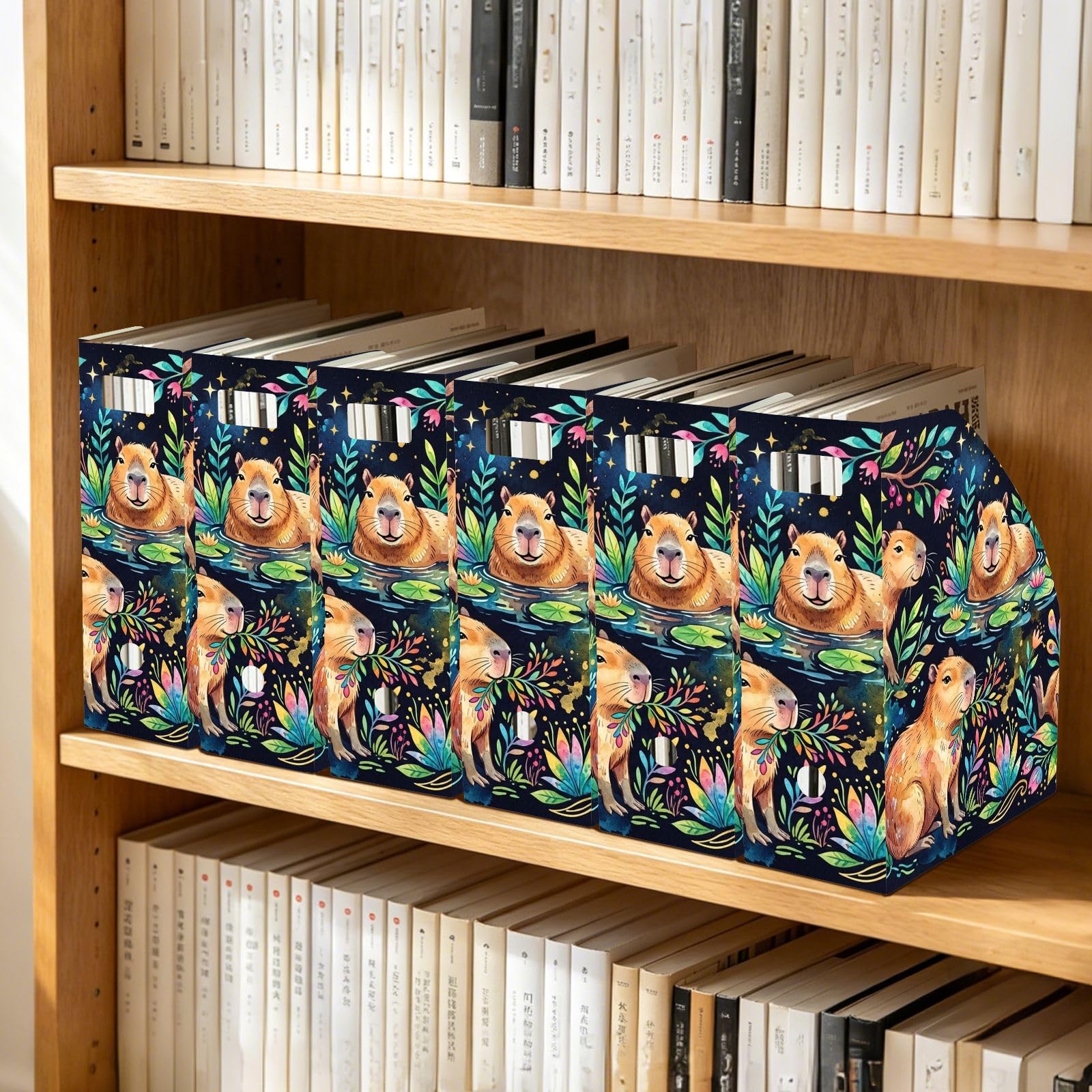 Capybara Organiseur de bureau pliable Bleu