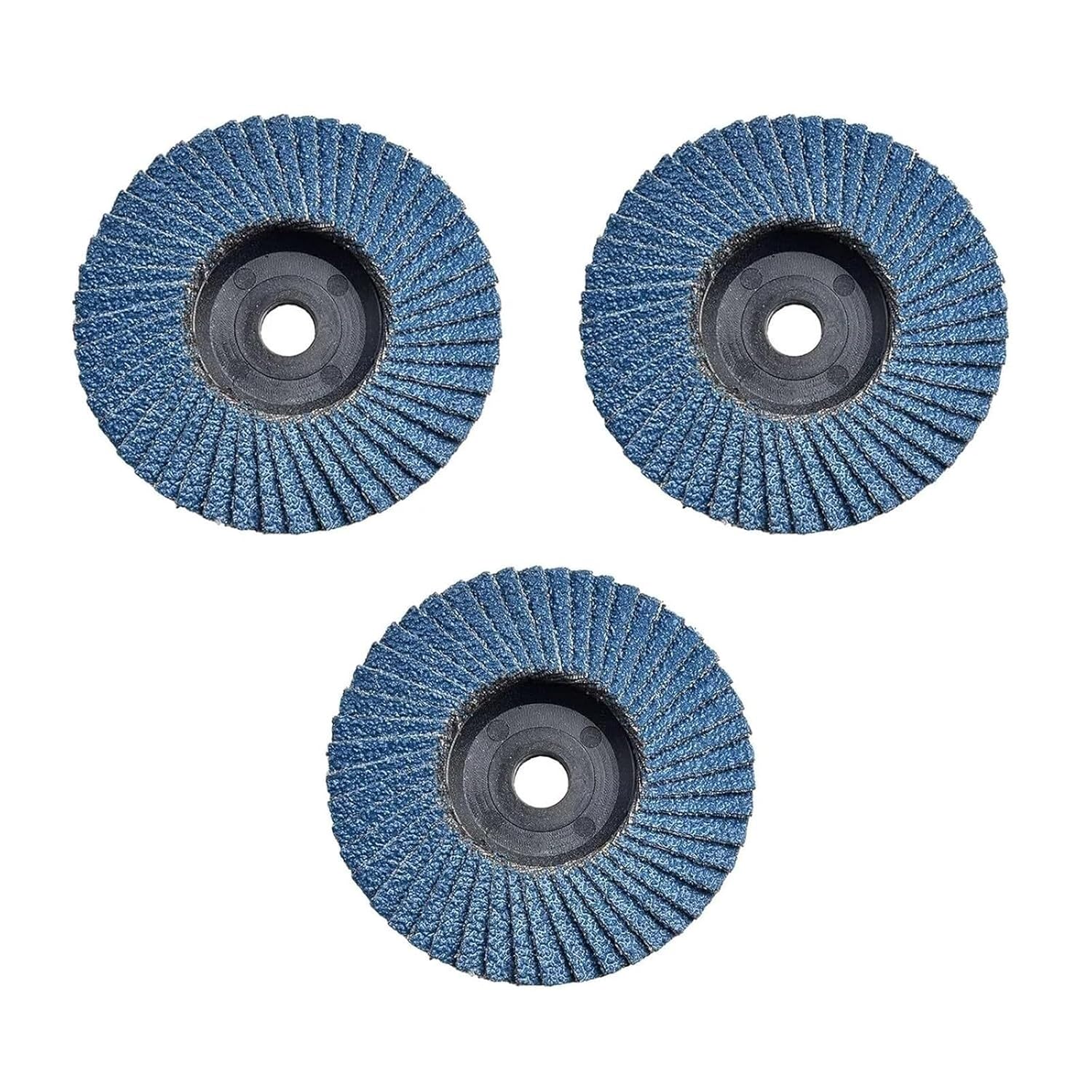 3Pcs 3 Inch 75mm Flat Flap Discs 120# Zirconium Corundum Sanding Grinding Wheels for Angle Grinder Metal Polishing