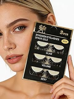 Pestañas postizas, 3 pares de pestañas de vol...