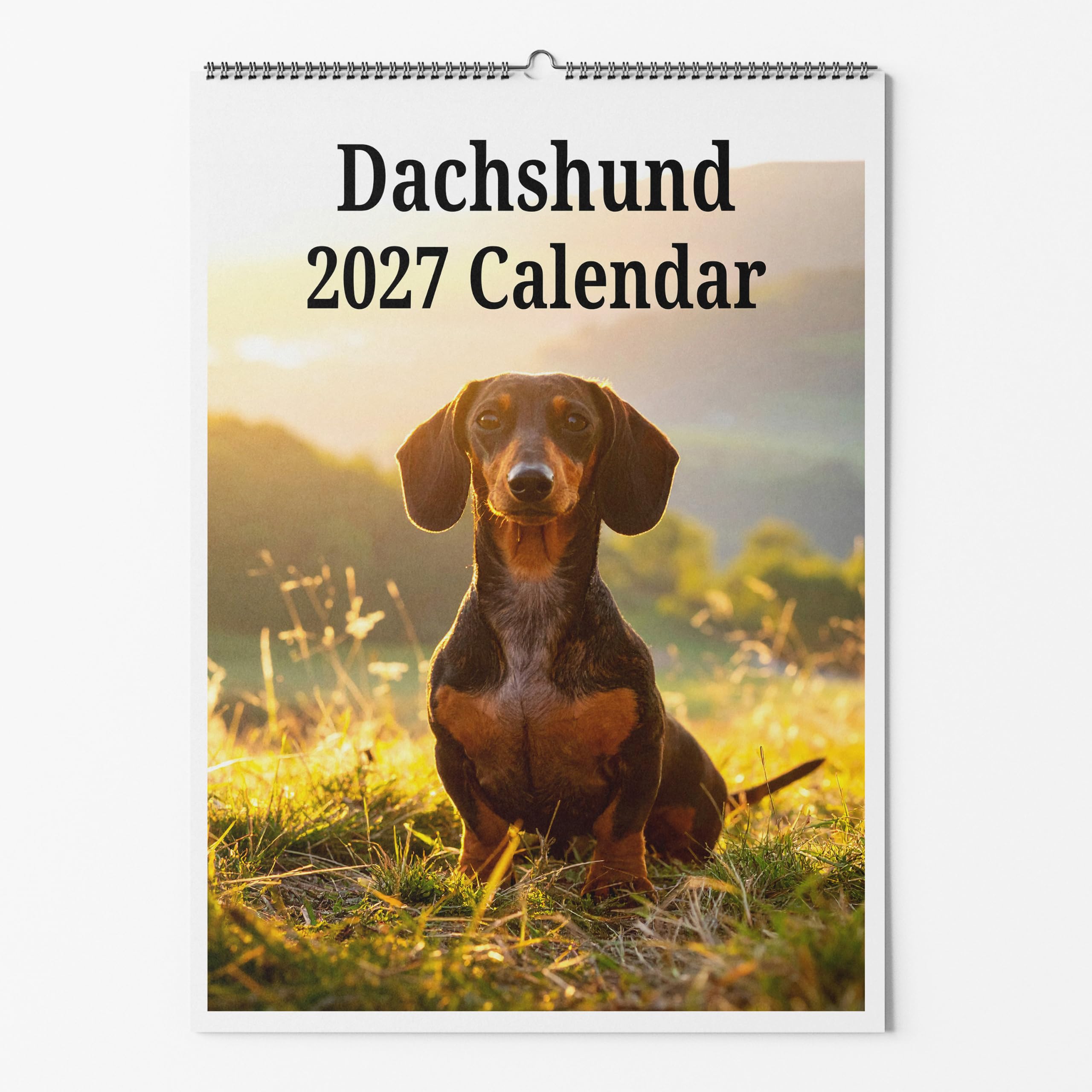 Dachshund Wall Calendar - Choice Of Sizes - A3 Dog Calendar - Dog Lovers Monthly Planner 2027 โ image 1