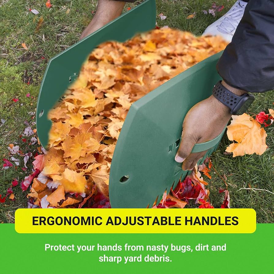 Leaf Grabber - Leaf Scooper Claws, Leaves Pickup For Yard, Ergonomic