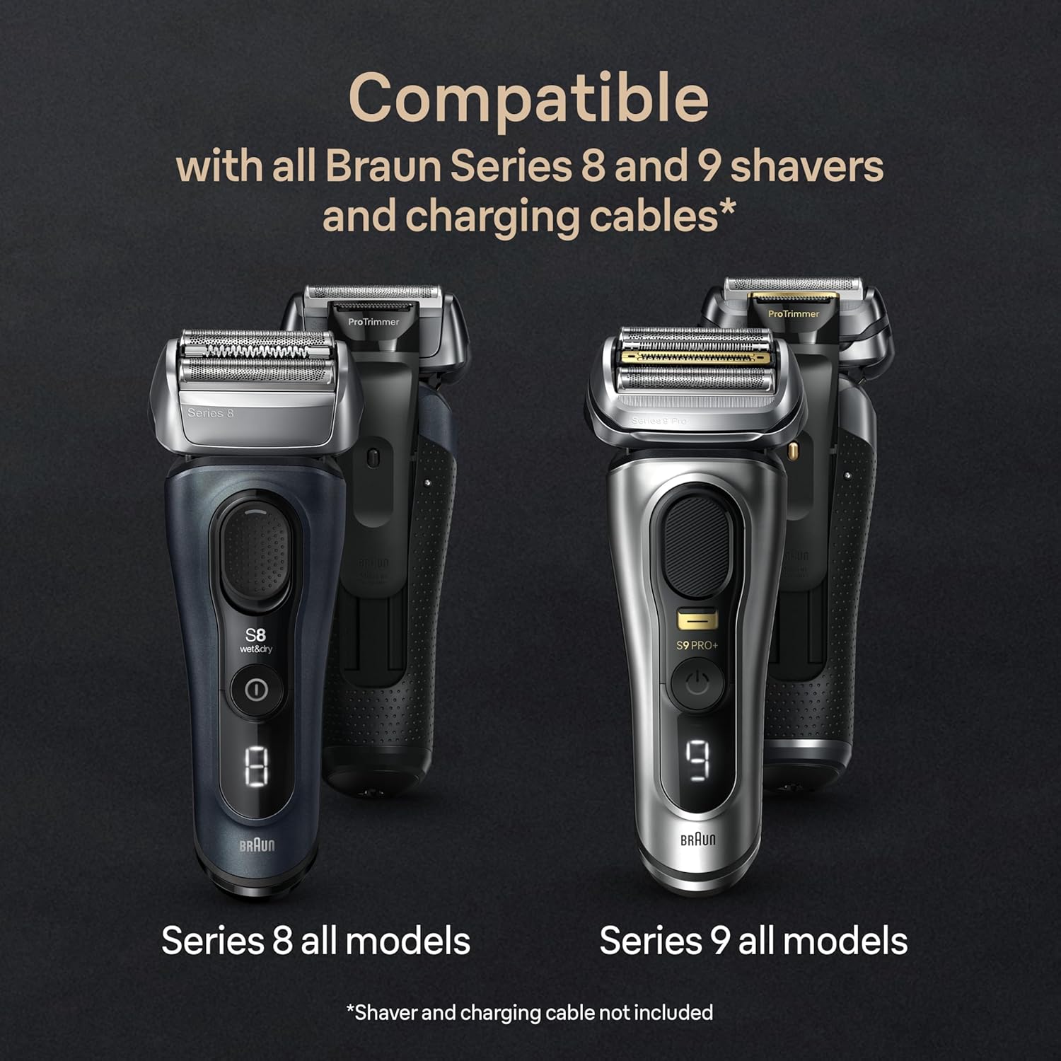 Braun Series 9 PRO+ Electric Razor for Men, 5 Pro Shaving Elements and Shave-Preparing ProComfort Head for Closeness & Skin Comfort, 6in1 SmartCare Center, Wet or Dry Shaver, Charging Stand, 9597cc - Image 9