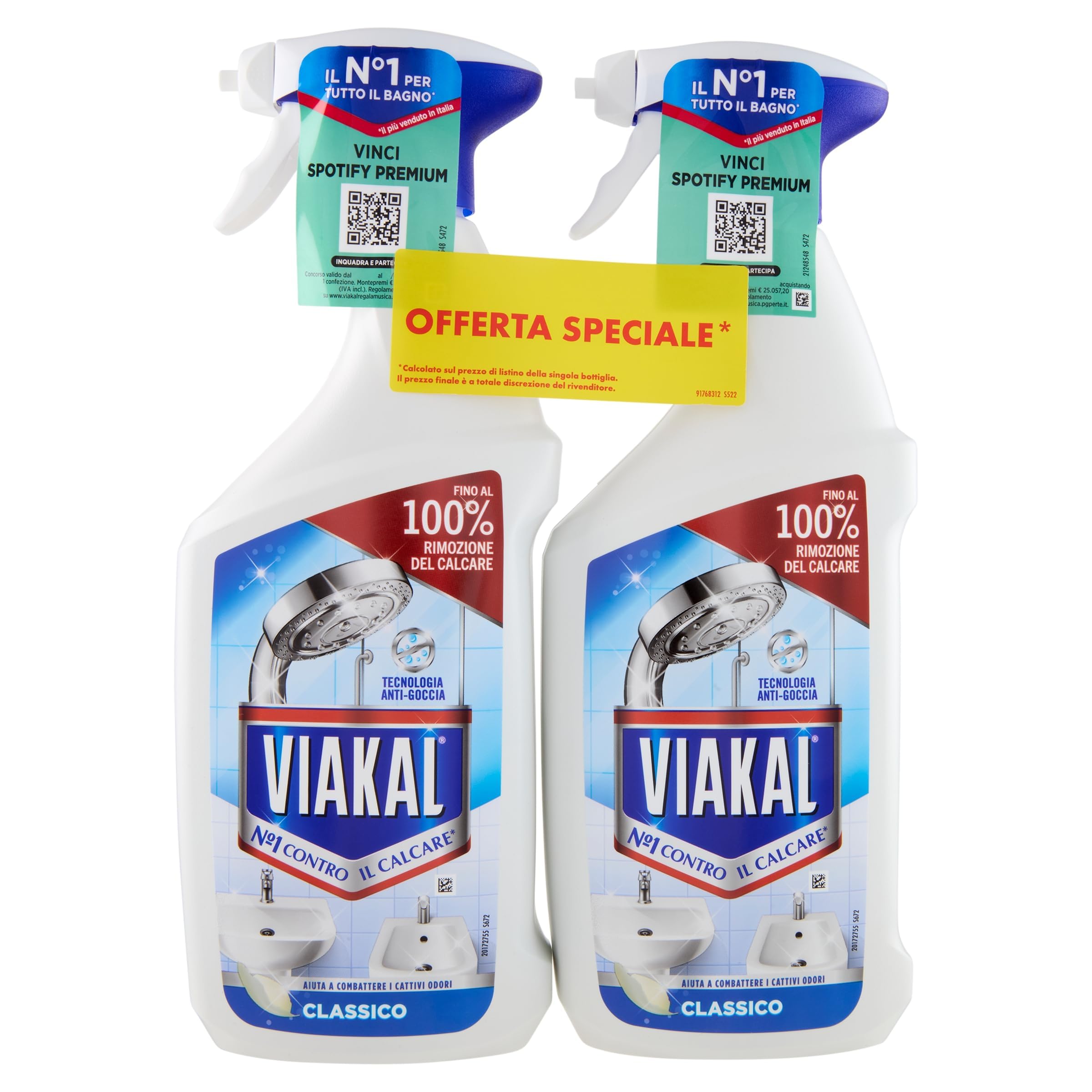 Classic Spray to Remove Up to 100% Limescale with Anti-Drip Technology