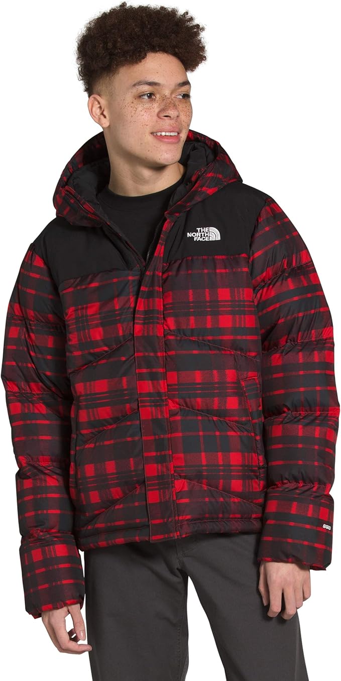 north face red plaid
