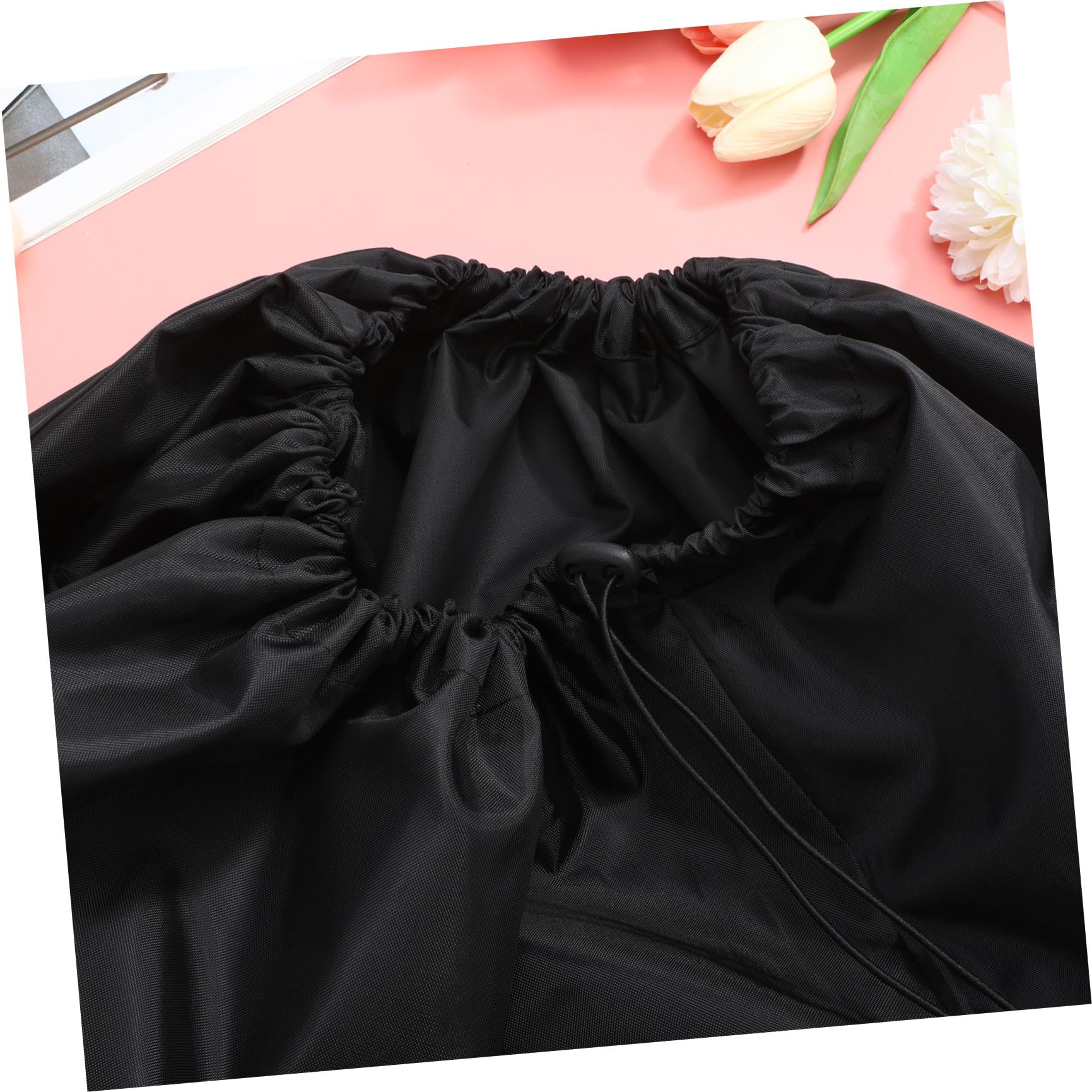 Borsa per Passeggino in Nylon Nero Compatibile la Maggior Parte dei Modelli, Chiusura Coulisse Bloccabile, Doppia Tracolla per Viaggio in Aereo e Trasporto Comodo