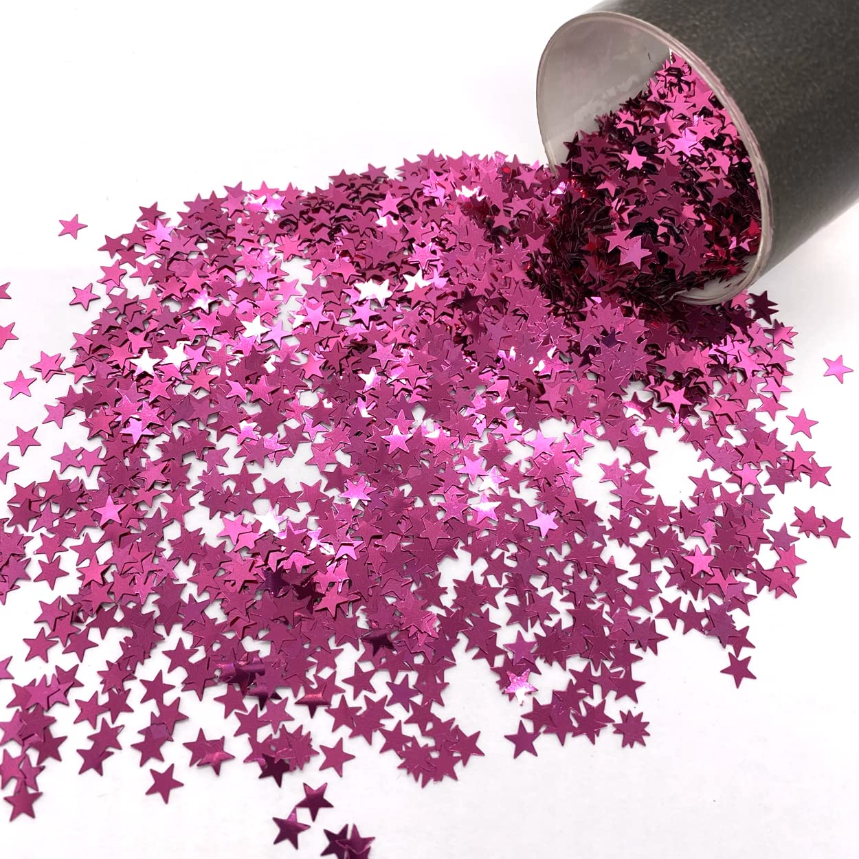 Jimmy Jem's Confetti Star 1/4" Hot Pink - Retail Pack #9740 QS0