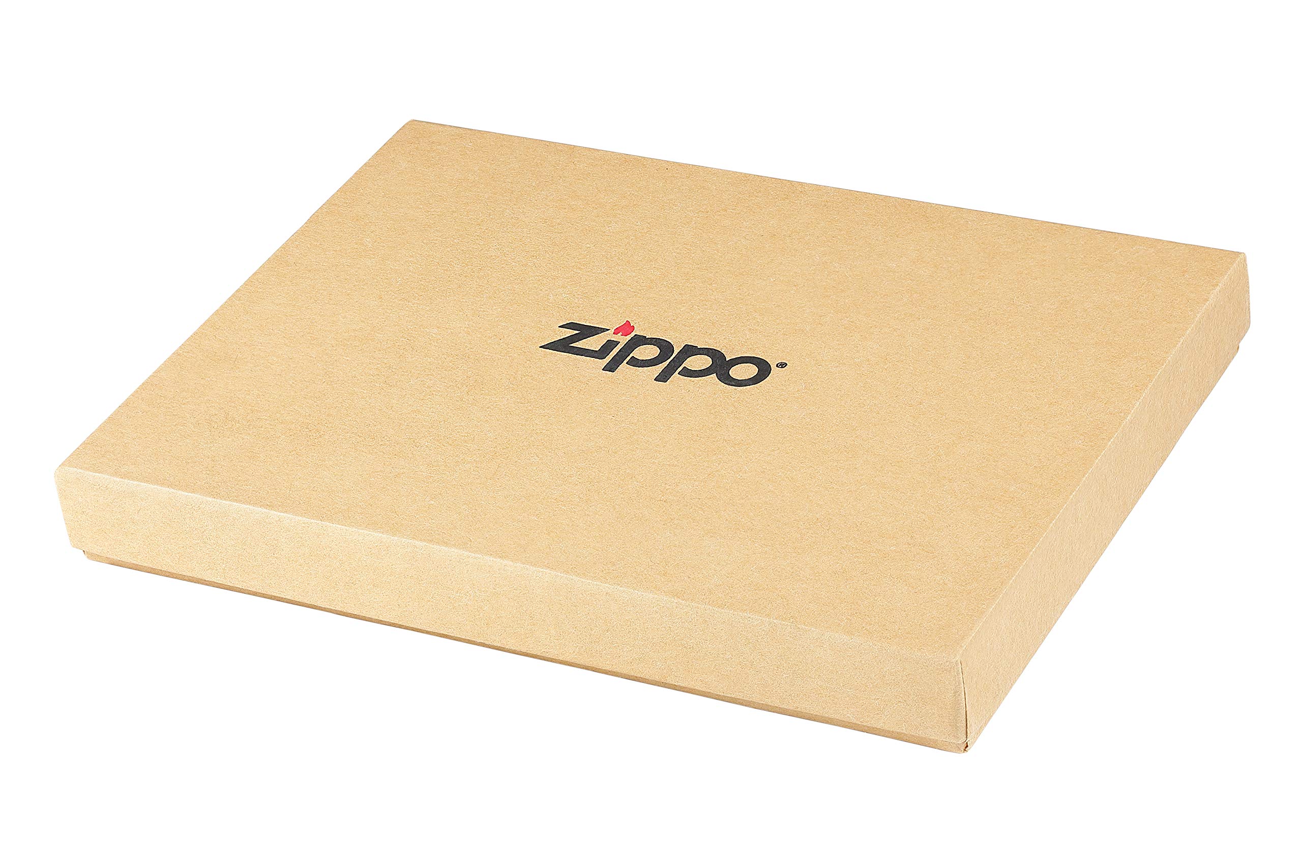 Zippo, Portafoglio ripiegabile in nappa, 12 x 9 x 2 cm, Nero