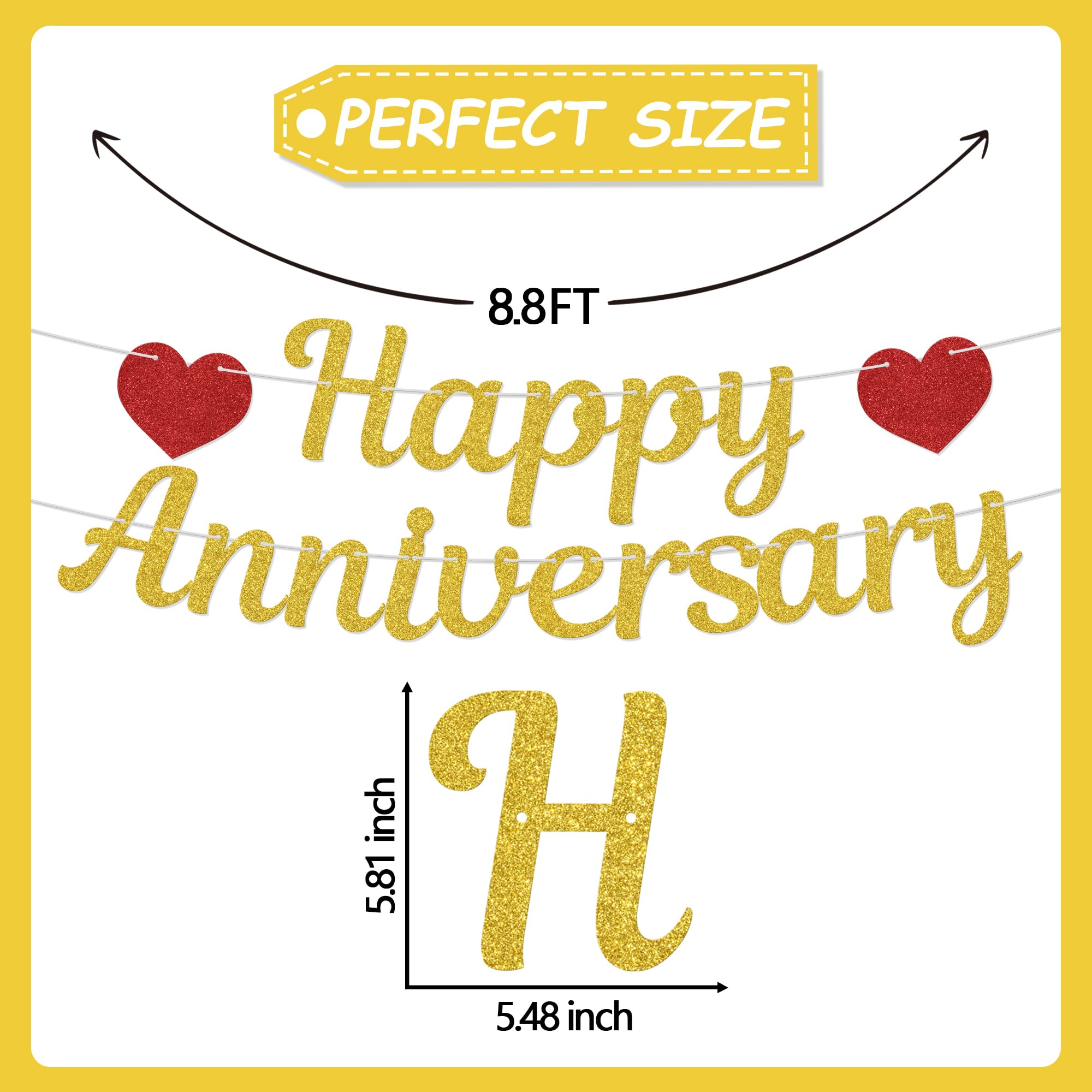 Happy Anniversary Banner, Funny Anniversary Decorations - Image 2