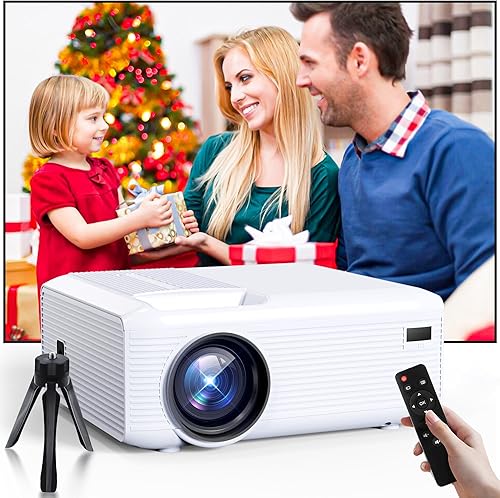 Mini proyector  4K compatible con pantalla gigante de 200 pulgadas  500 lúmenes ANSI, Bluetooth 5.2  Proyector portátil de películas para exteriores disponible en Yaxa Costa Rica