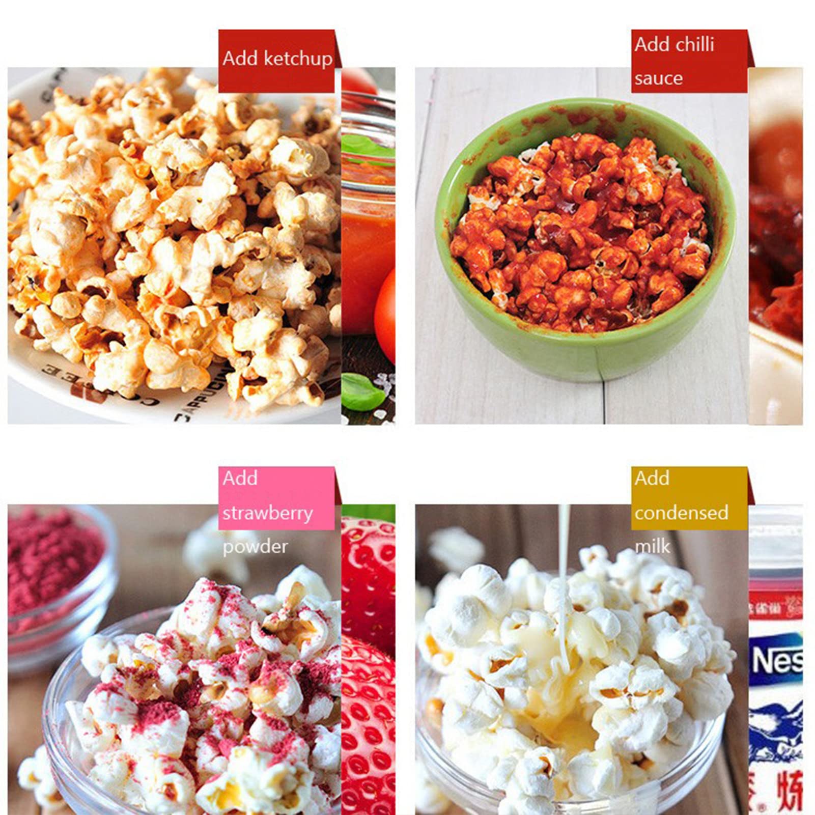 Maszyna Do Popcornu Na Gorące Powietrze O Mocy 330 W, Domowa Popcorn W Stylu Retro Z Automatycznym Wyłączaniem I Patelnią Zapobiegającą Przypalaniu Uniwersalna Patelnia Z Powłoką Nieprzywierającą Łat