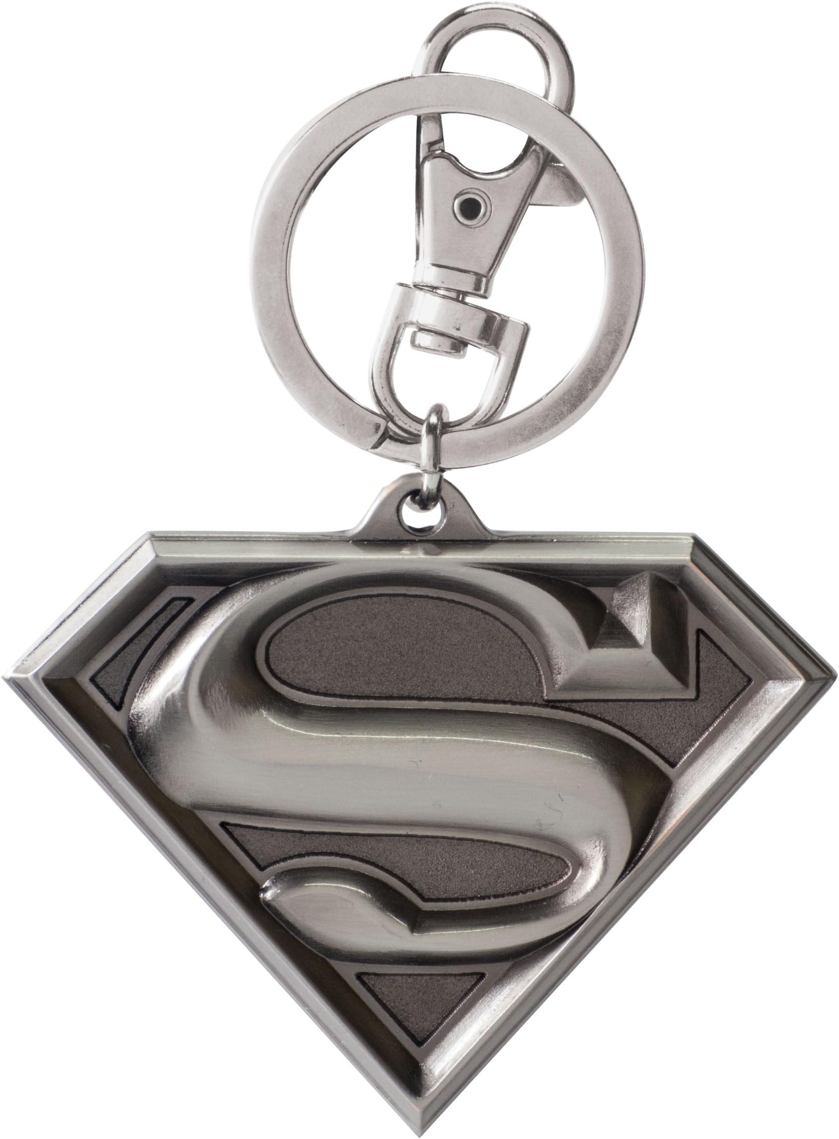 DC Superman Logo Pewter Keyring, 2''