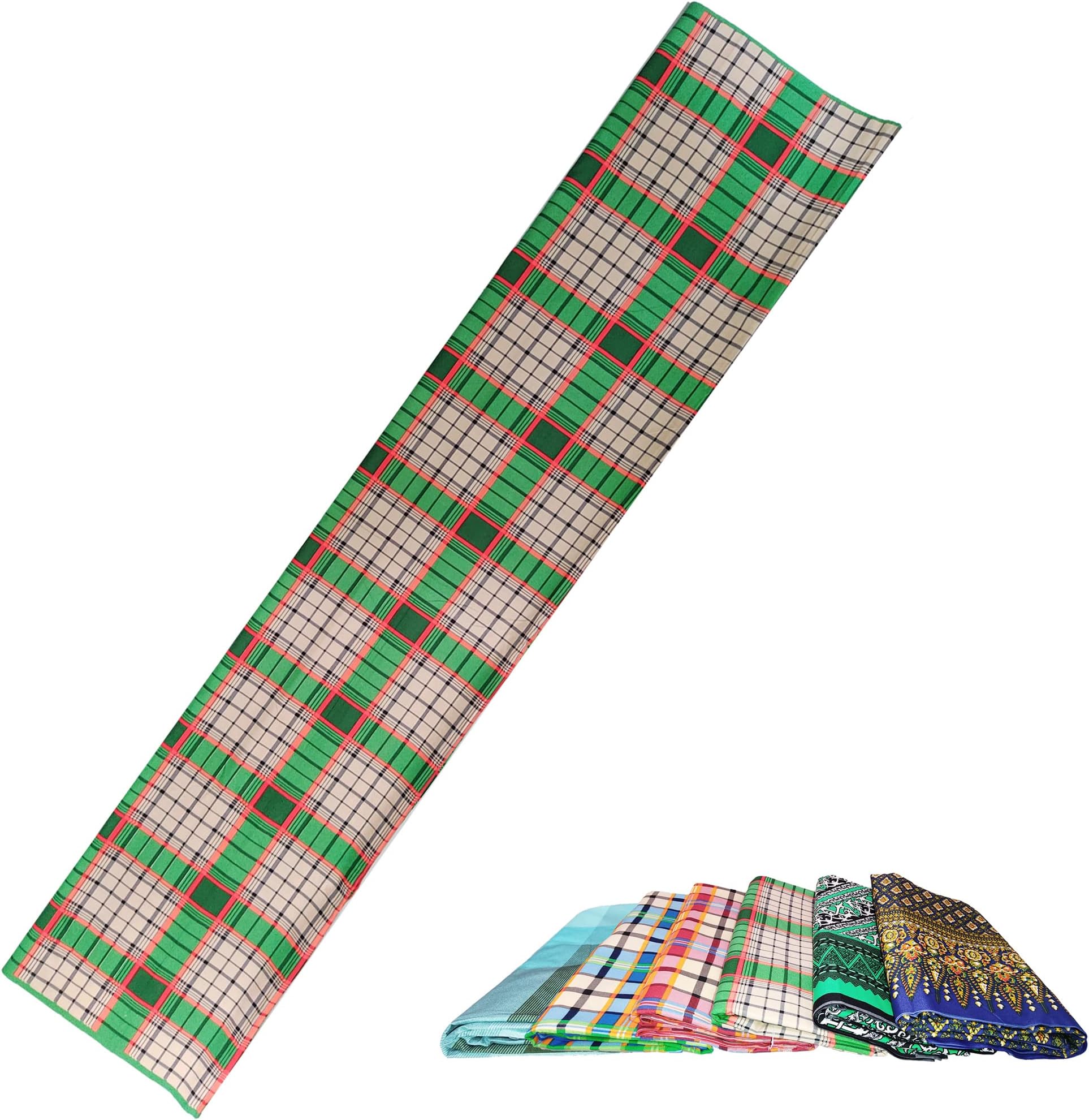 Desert DressMens Samarinda Green Sarong Ladies Skirt Lungi Sarung Wrap Cover Up Beach Malay Bengali pelikat Lunggi Eid
