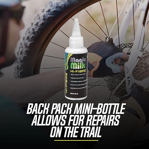 Miniatura 4 de Magic Milk Hi-Fiber Tubeless Tire Sealant - Microfiber-Filled Bike Tire Sealant for MTB, Road Race Bicycle Long-Lasting, Eco-Conscious Puncture