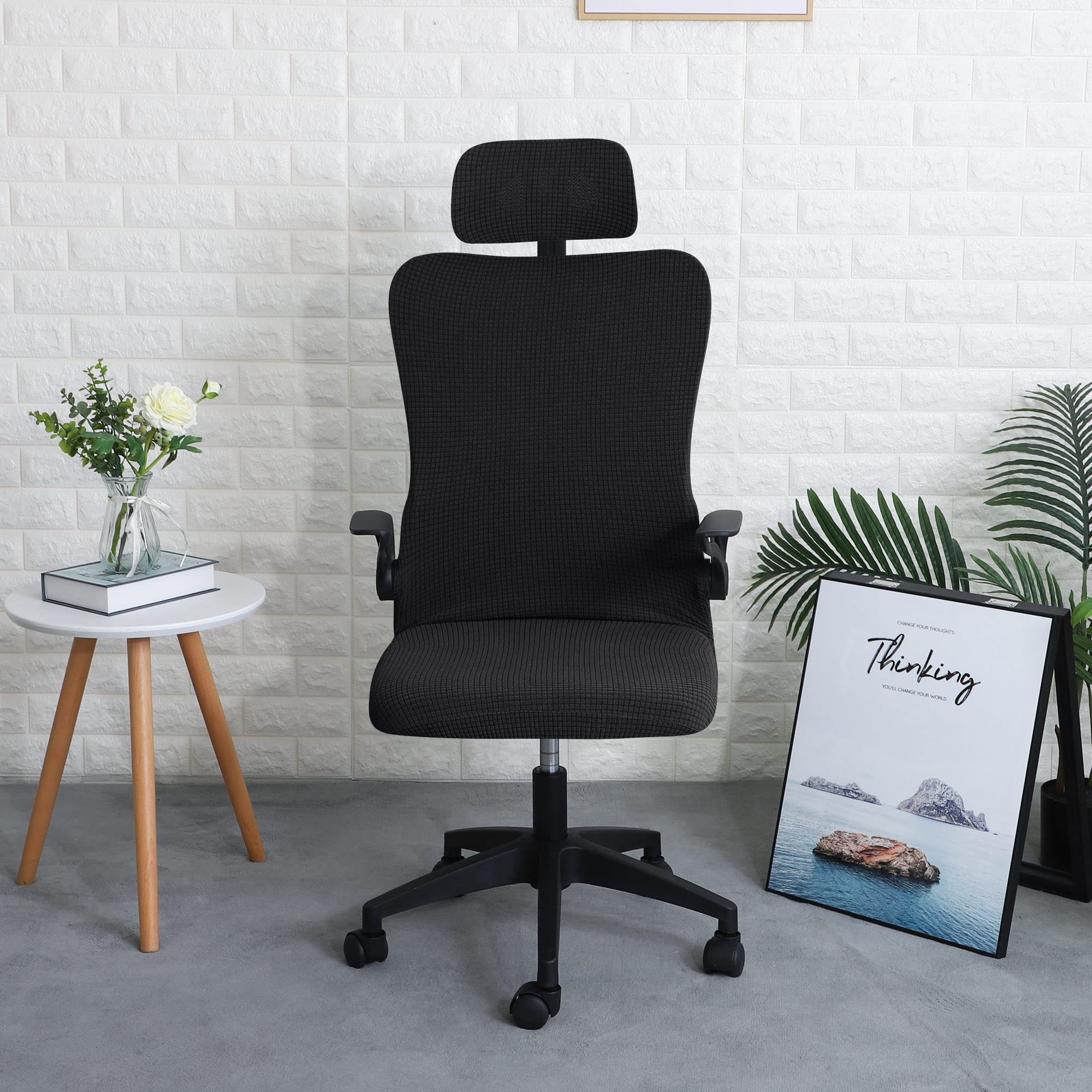 DSAoTeng Housse D'appui-tête De Chaise De Bureau - Housse De Protection