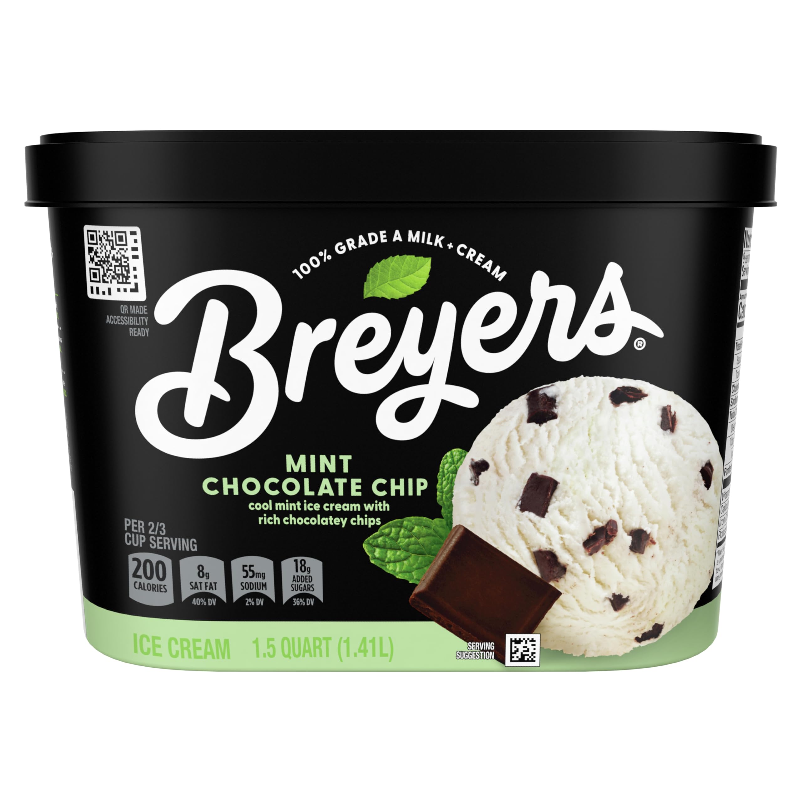 BREYERS, ICE CREAM, MINT CHOCOLATE CHIP
