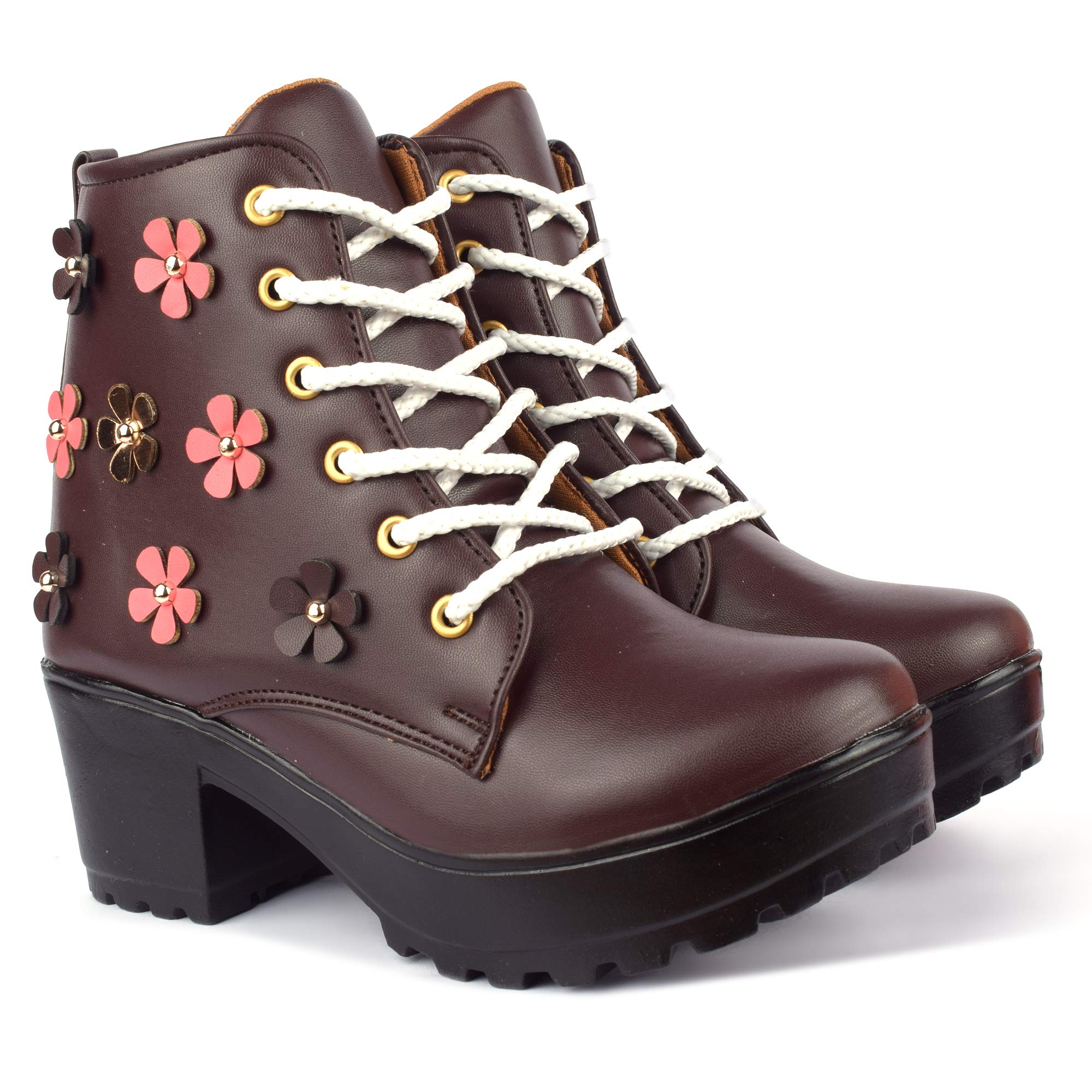 Krafter High Ankle Denim Boots For Womens And Girls Desertcart - Main Image