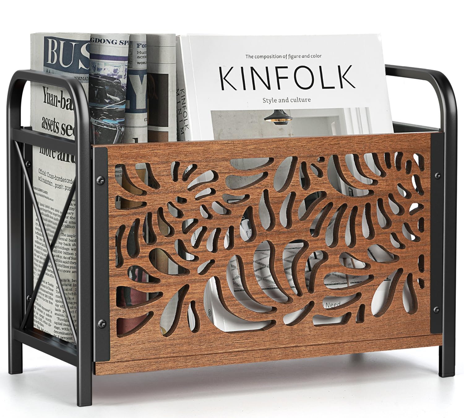 porte-revues en bois moderne