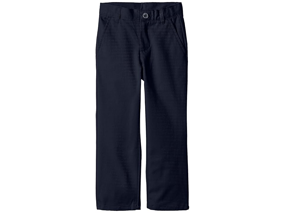 

Nautica Kids Slim Flat Front Twill Double Knee Pant (Little Kids/Big Kids) (Navy) Boy's Casual Pants