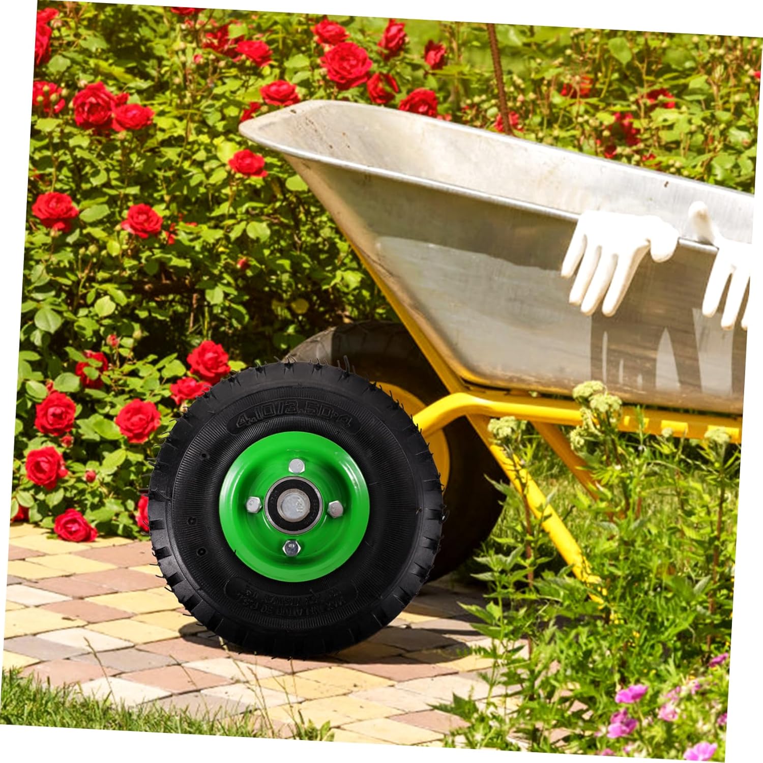 Durable Pneumatic Replacement Tyre for Garden Utility Wagon and Trolley High Wear Resistance Impact Resistant Lightweight for Hand Trucks