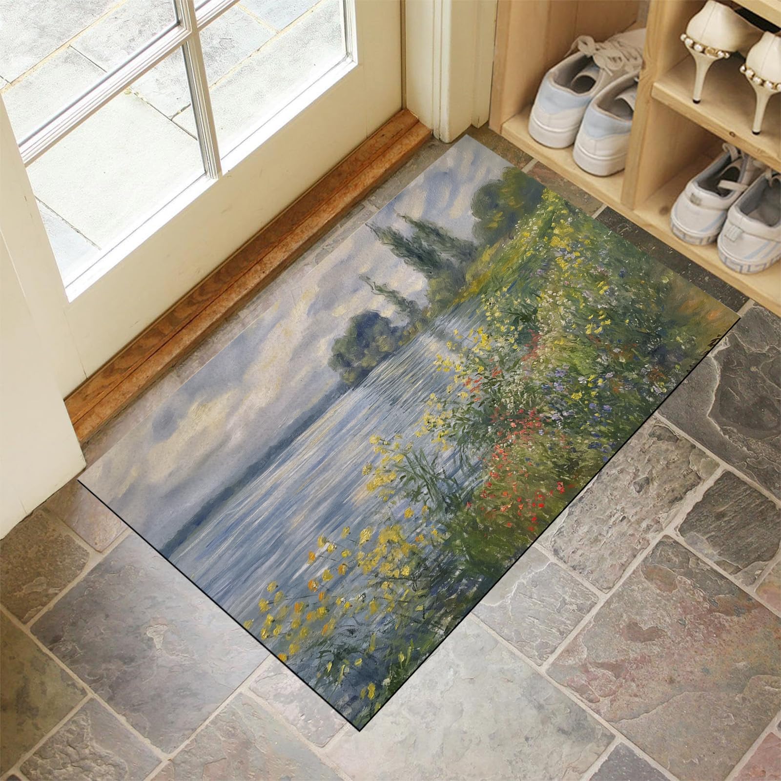 Tapis de porte étanche contre la boue et la poussière de l'extérieur