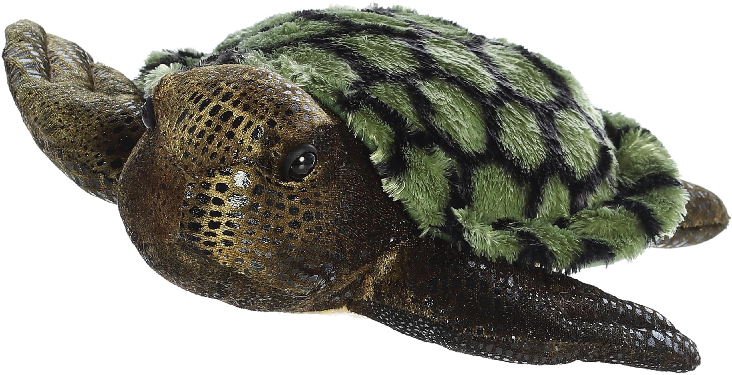 Aurora(r) Adorable Flopsie(tm) Sea Turtle Stuffed Animal - Playful Ease - Timeless Companions - Green 12 Inches