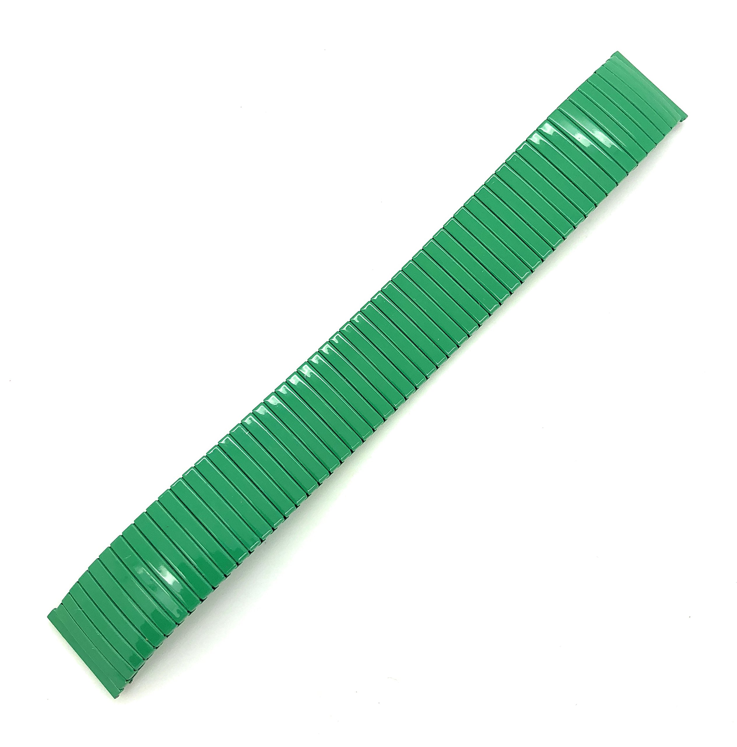 18mm Thin Metal Stretch Expansion Watch Band Twist O Flex (Green)