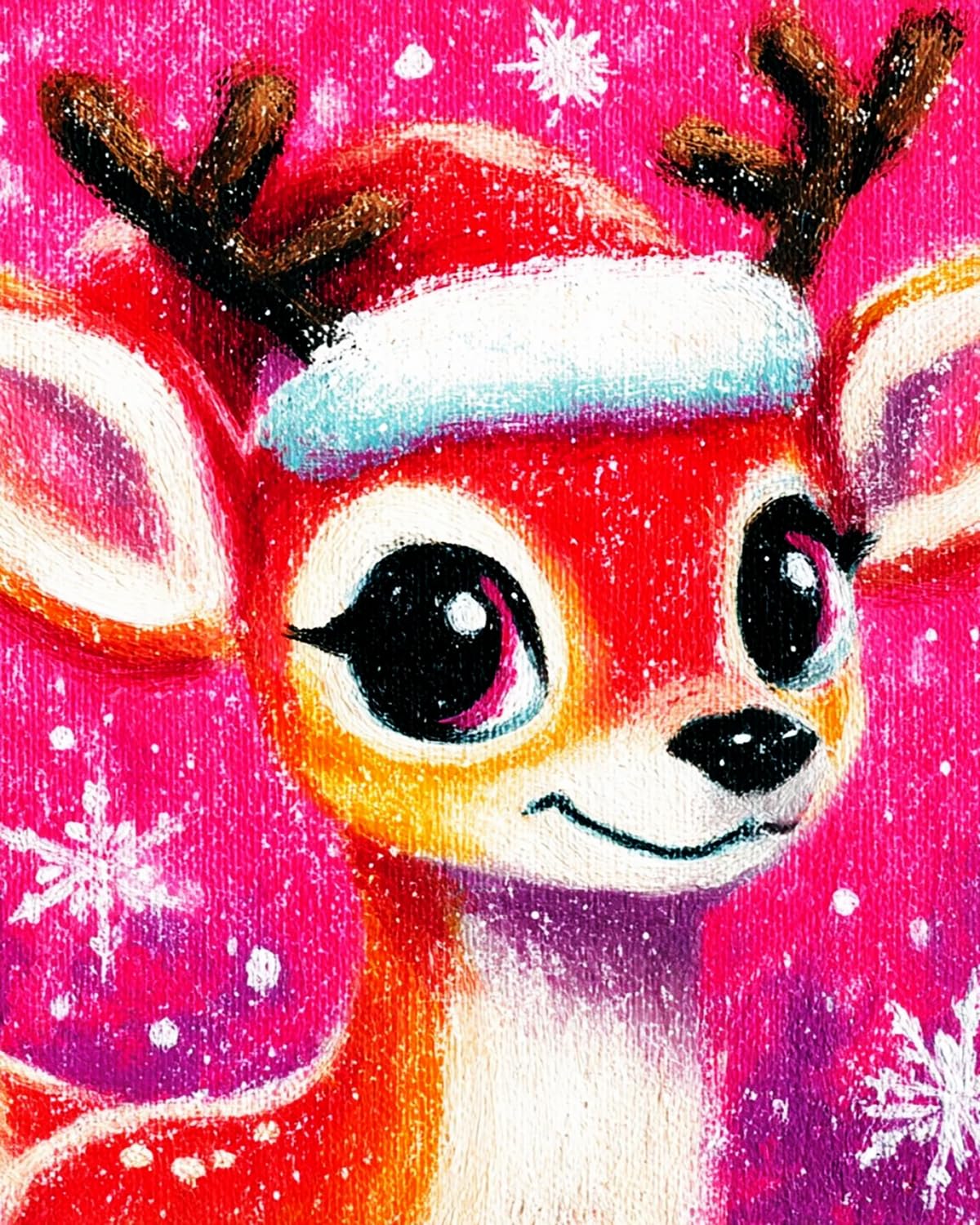 LIUBAISHI Paint by Numbers for Adults – 16"x20" | DIY Wall Art Decor Kit, Relaxing Hobby Set, Complete Painting Kit with Acrylic Paints and Brushes-Christmas Reindeer