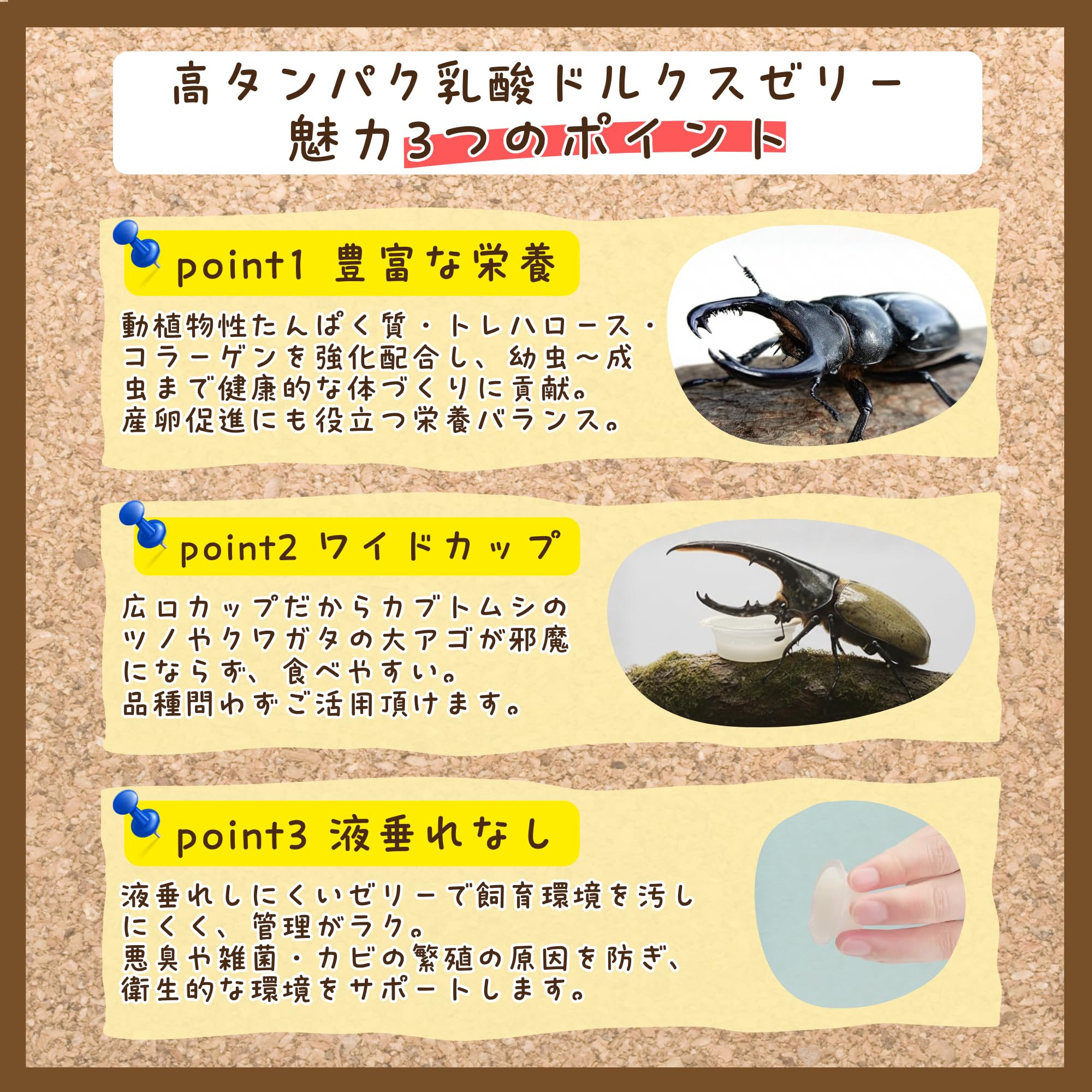 Amazon | フジコン 高タンパク乳酸ドルクスゼリー 昆虫ゼリー クワガタ