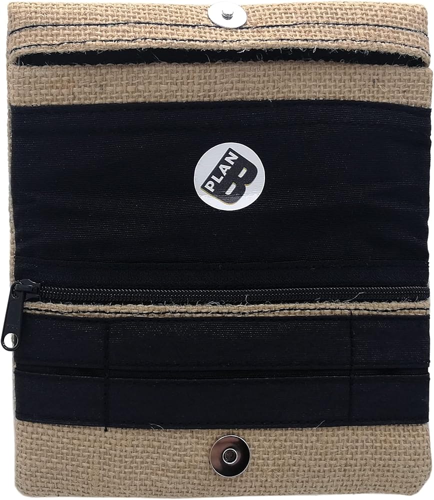 Plan B Tabaktasche Yolo - Mit EVA-Gummi Fach Für Frische, Beige