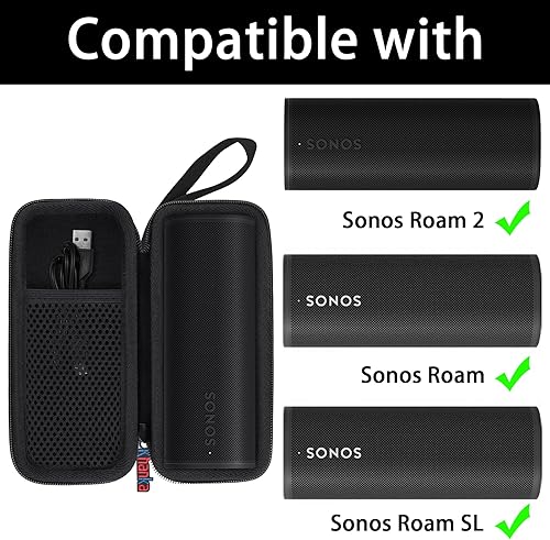 Miniatura 3 de khanka Hard Travel Case Replacement for Sonos Roam 2 / Sonos Roam Portable Smart Bluetooth Speaker