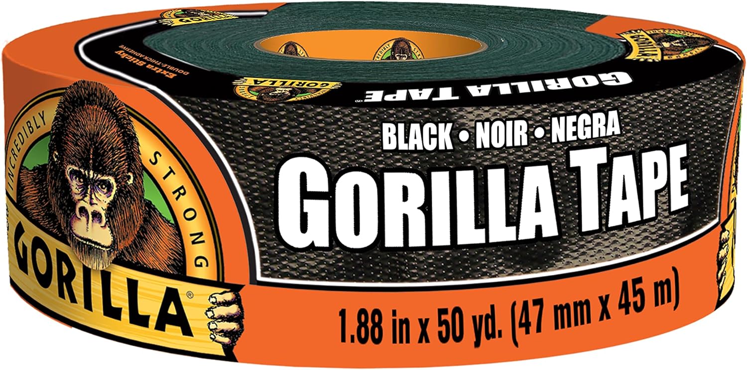 Gorilla Duct Tape, 1.88" x 50yd, Black