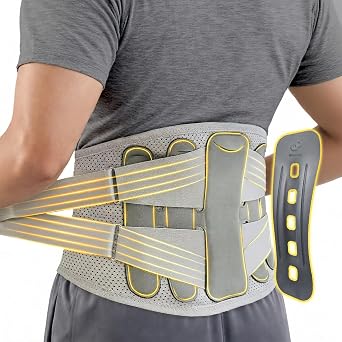 Bracoo Back Brace for Lower Back Pain Back Support Belt for Sciatica,X-L | Back Support for Women&Men Breathable Lumbar Support with Adjustable Strap for Herniated Disc, BP62