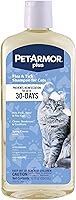 PetArmor Plus Flea & Tick Shampoo for Cats - Kills Fleas, Ticks & Eggs, Spring Freesia Scent, 12oz Vet-Quality Protection