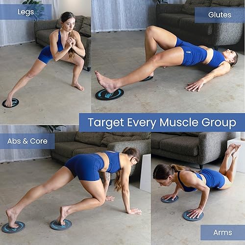 Miniatura 4 de Gliding Discs Club Pack para pisos de madera (25 gris)