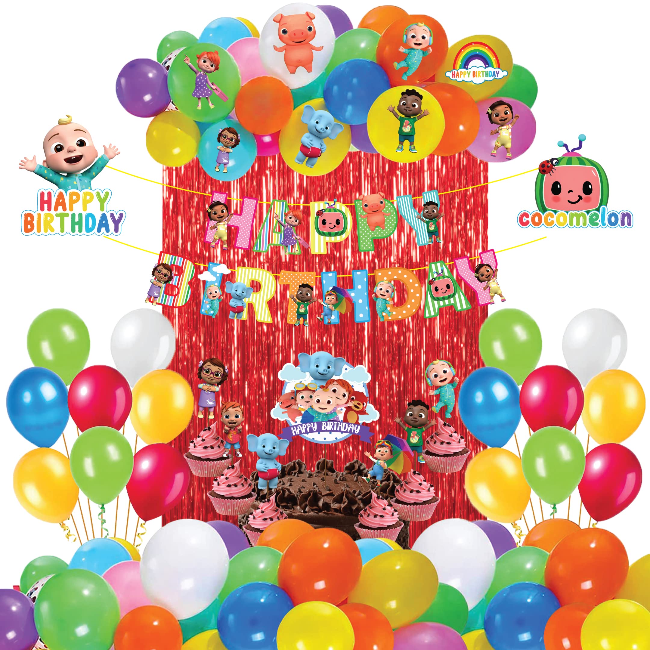 Buy Theme Birthday Decorations Combo65Pcs Decoration