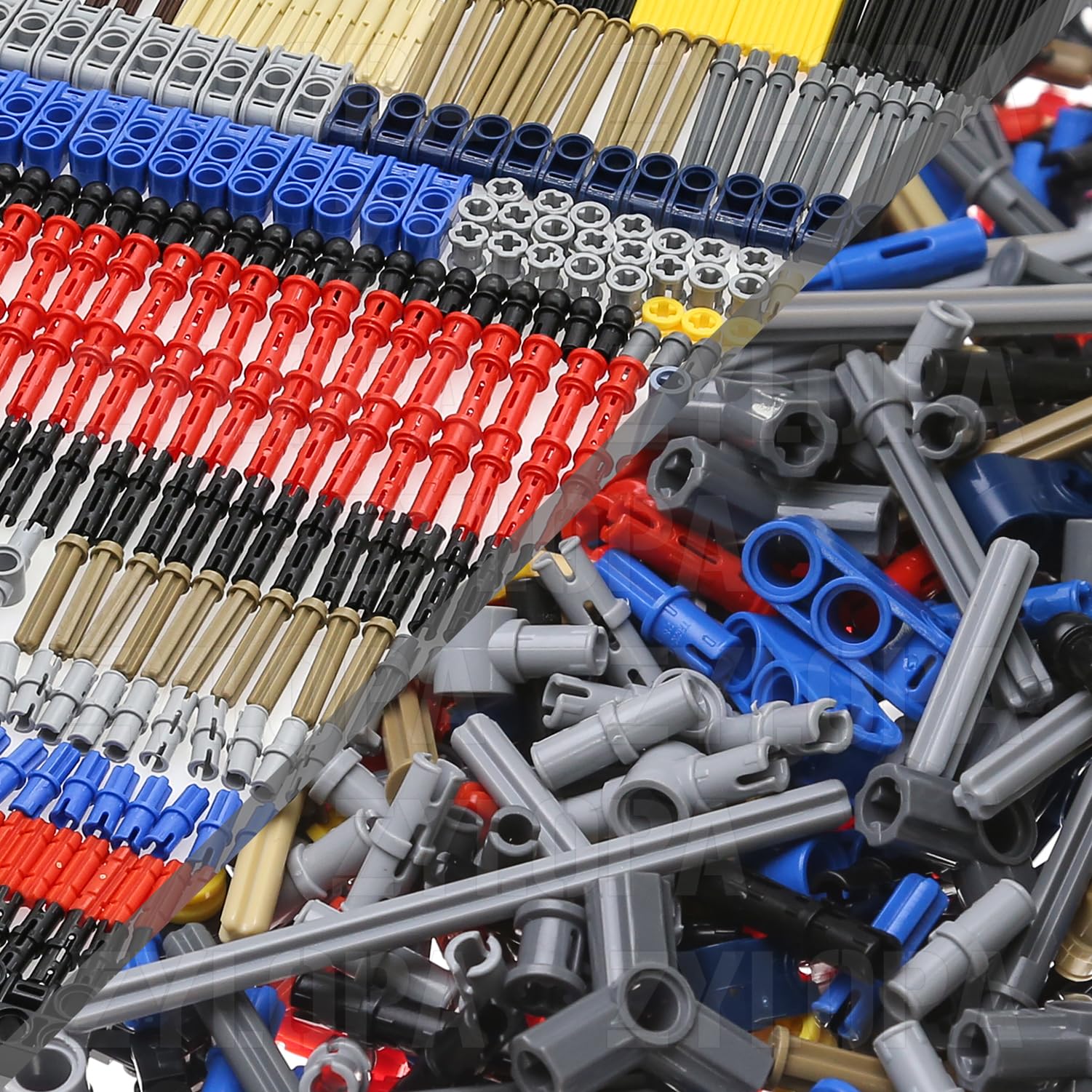 Kit de Ejes y pasadores Technic de 885 Piezas compatibles con Las Principales Marcas Piezas y Conectores Technic Bujes y eslabones de Cadena | piezas, piezas técnicas, motor, gars, rótulas, ruedas,