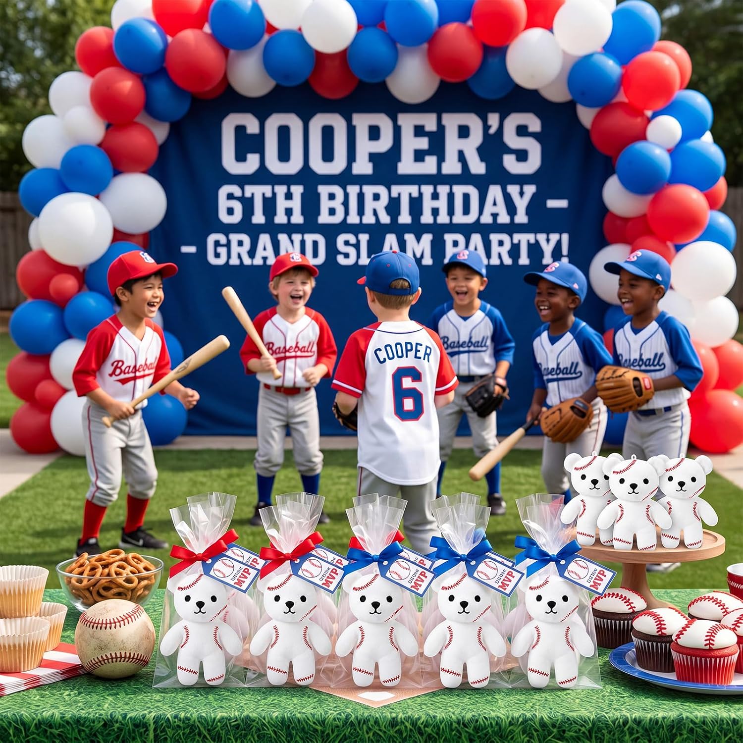 12 Pcs Baseball Stuffed Animal Plush Baseball Gift Party Favors image 5