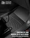 for Mazda CX5 Floor Mats: 2017-2025 All-Weather TPE Rubber Waterproof Floor Liner & Trunk Mat for Mazda CX-5 2025 2024 2023 2022 2021 2020 2019 2018 2017 Front Rear Car Mats Accessories