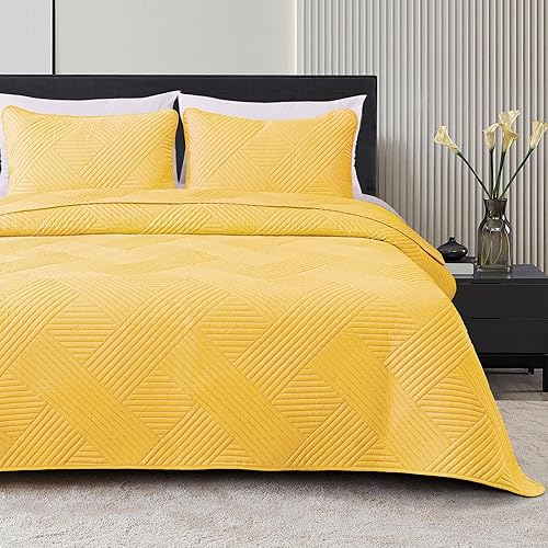 Whale Flotilla Juego de edredón tamaño individual, colcha suave y ligera con patrón en relieve, juegos de ropa de cama con funda de almohada, funda