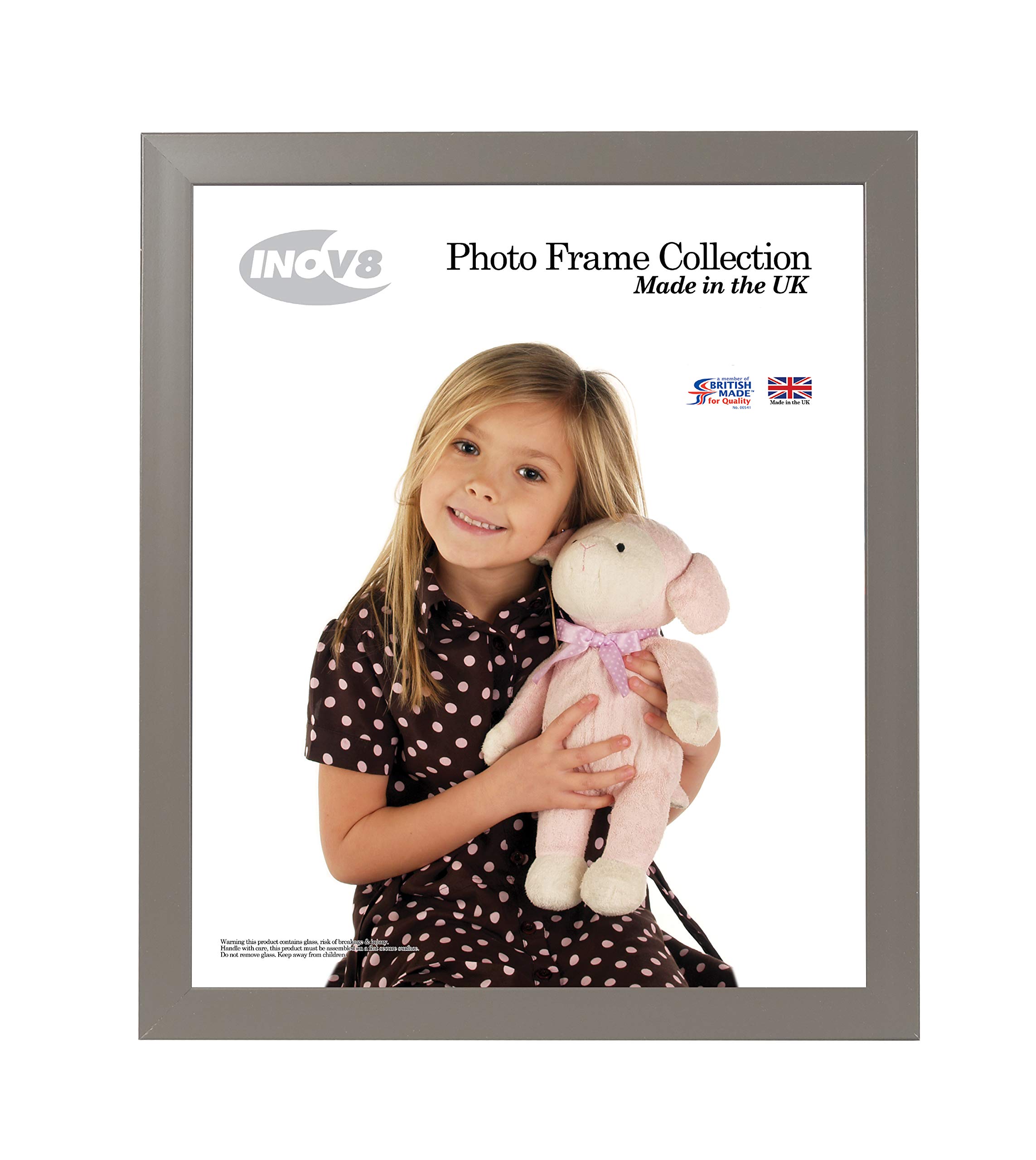 Inov8 Framing British Made Photo Frame Value Dark Grey 14x11